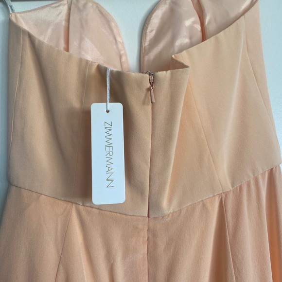 NWT Zimmermann Silk Curved Bar Dress in Petal XS - Picture 4 of 5